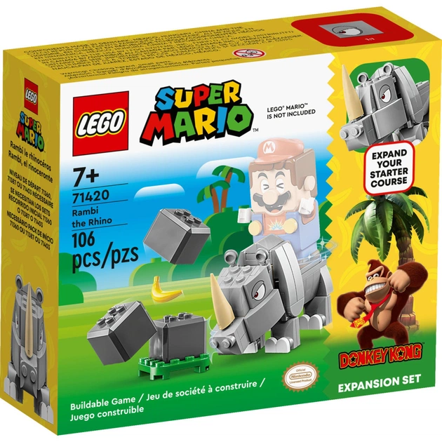 Конструктор LEGO Super Mario Носоріг Рамбі. Додатковий набір (71420) - зображення 1