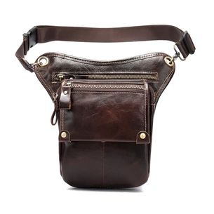 Сумка Vintage На пояс шкіряна Коричнева (20013) зображення 1