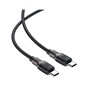 Дата кабель USB-C to USB-C 1.2m 3A silicone braid C10-03 Acefast (6974316283119) - зменшене зображення 2