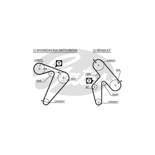 Ремінь ГРМ Gates 5435XS зображення 1