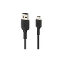 Дата кабель USB 2.0 AM to USB-C 0.15m 15W PVC black Belkin (CAB001BT0MBK) - зменшене зображення 2