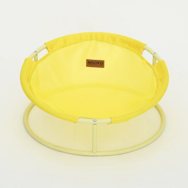 Лежак для животных MISOKO&CO Pet bed round 45x45x22 см yellow (HOOP31832) - изображение 1