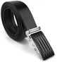 Ремінь Vintage Чоловічий з автоматичною пряжкою смужка Чорний (20301) - зменшене зображення 5