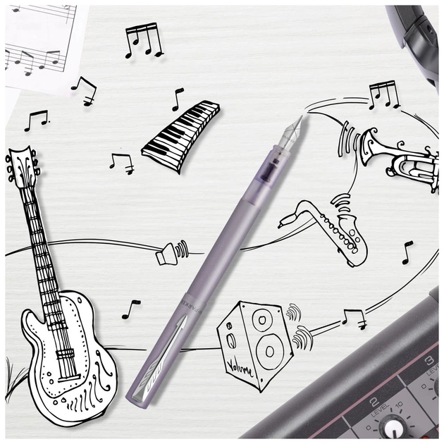 Ручка пір'яна Parker VECTOR 17 XL Metallic Silver Blue CT  FP M (06 112) - изображение 6