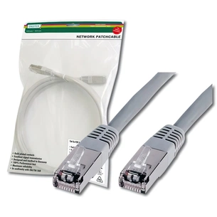 Патч-корд Digitus 5м, cat.5e, SF-UTP, AWG 26/7, gray (DK-1531-050) зображення 1
