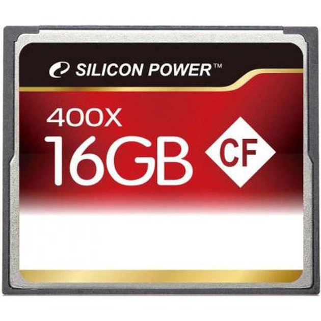 Карта пам'яті Silicon Power 16Gb Compact Flash 400x (SP016GBCFC400V10) - изображение 1