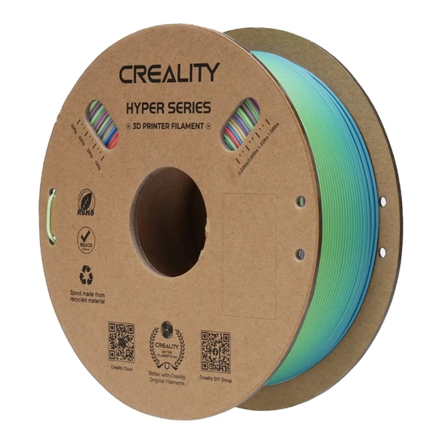 Пластик для 3D-принтера Creality PLA Hyper 1кг, 1.75мм, rainbow short, wild flower (3301010425) - изображение 1