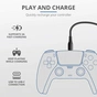 Дата кабель USB 2.0 AM to USB-C 3.0m GXT 226 for PS5 black Trust (24168_TRUST) - уменьшенное изображение 3