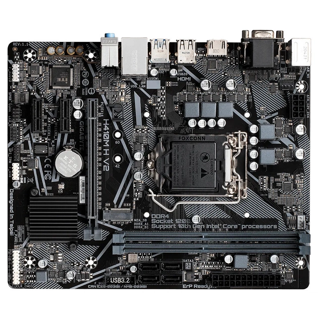 Материнська плата GIGABYTE H410M H V2 - зображення 1