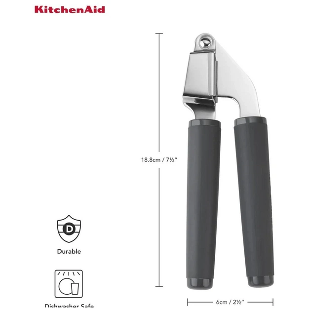 Прес для часнику KitchenAid Coreline 19 см сірий (KAS132OHCGG) - picture 4