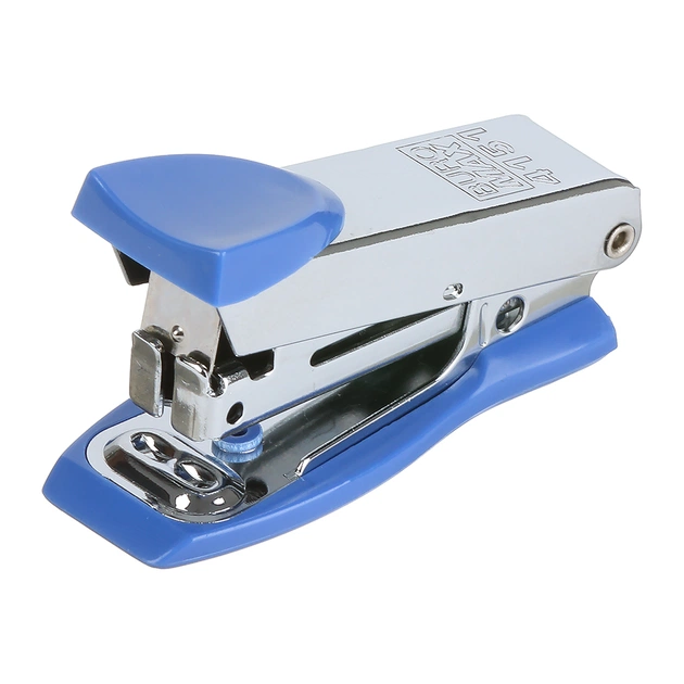 Степлер Buromax металевий МІНІ, 12 аркушів, (скоби №10), 61 х 34 х 25 мм, синій (BM.4151-02) - picture 1