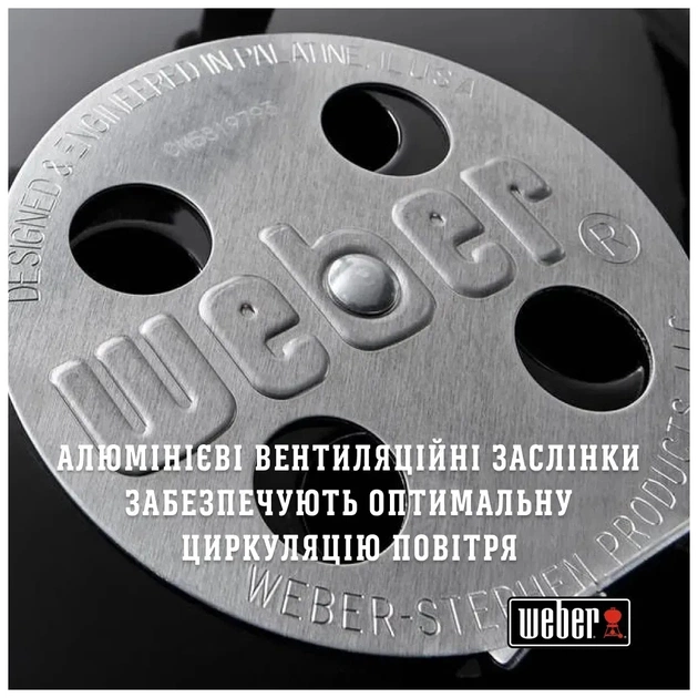Гриль-барбекю Weber Compact Kettle 57 см Black (1321004) - picture 6