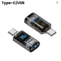Перехідник OTG USB 3.2 AF to USB-C M 10Gbps QC 36W with display XoKo (AC-322UTC) - зменшене зображення 1