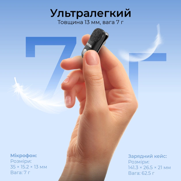Микрофон Boya Magic-07 Type-C Black (Magic-07) - изображение 4