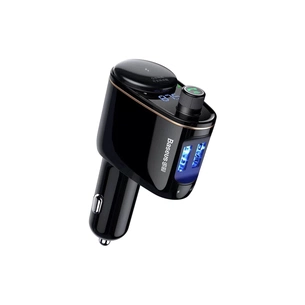 FM модулятор Baseus FM Launcher Locomotive 3.4 A 2 USB (CCHC000001) зображення 1