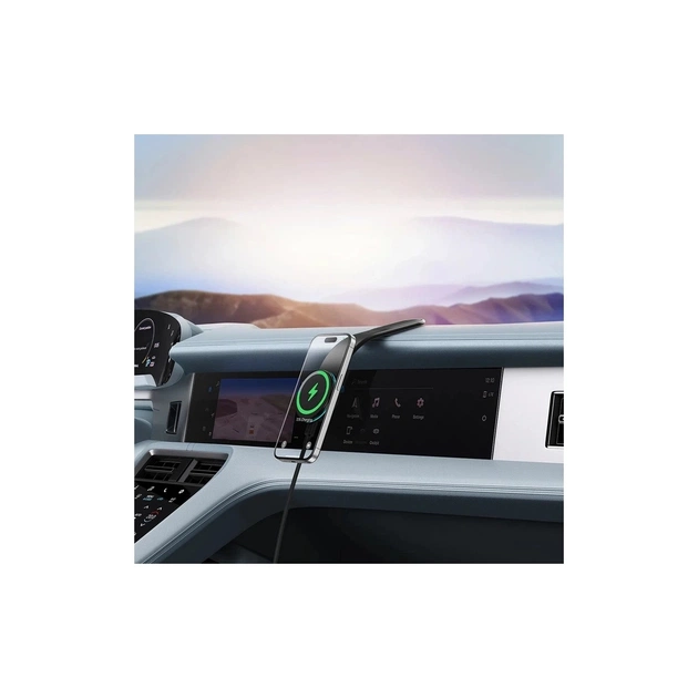 Універсальний автотримач Baseus C02 Pro Series Magnetic Wireless Charging Car Mount Cluster Black (C40156000111-00) - picture 8