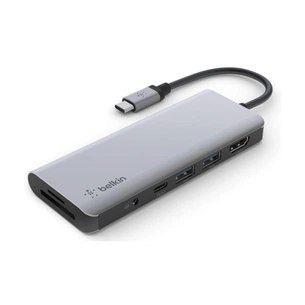 Концентратор Belkin USB-C 7-in-1 Multiport Dock (AVC009BTSGY) зображення 1