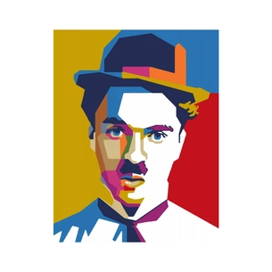 Картина по номерам Rosa Start Чарлі Чаплін (4823098508328) зображення 1