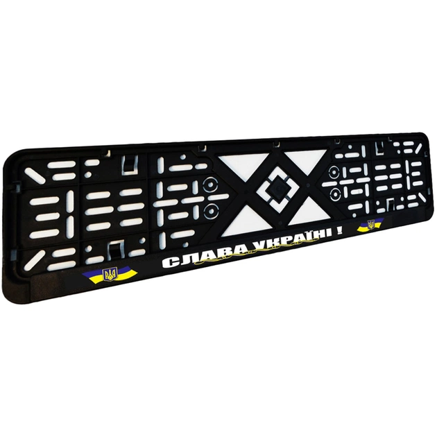 Рамка номерного знака Poputchik "СЛАВА УКРАЇНІ" (24-262-IS) - picture 3