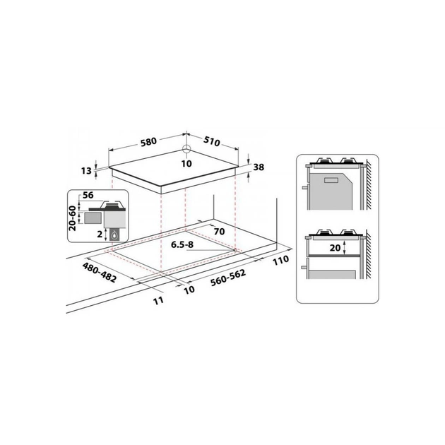 Варочна поверхня Whirlpool TGML661IX - picture 12