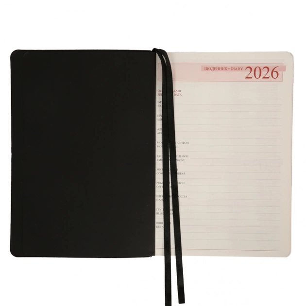 Тижневик Leo planner А5 датований 2026 "Enigma", м‘який, чорний, 368 сторінок (252700) - picture 5