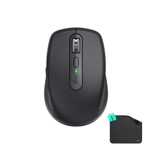 Мишка Logitech MX Anywhere 3S for Business Wireless/Bluetooth + Mouse Pad Studio Series Graphite (MX910-006958) зображення 1