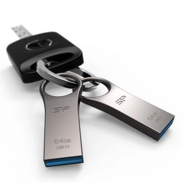 USB флеш накопичувач Silicon Power 64GB Jewel J80 Titanium USB 3.0 (SP064GBUF3J80V1T) - зображення 2