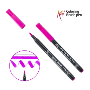 Художній маркер KOI Маркер-пензель акварельний Рожево-червоний, 221 (084511393103) зображення 1