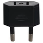 Переходник US/CN to EU 220V Black - уменьшенное изображение 1