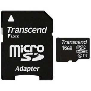 Карта пам'яті Transcend 16Gb microSDHC UHS-I (TS16GUSDU1) зображення 1