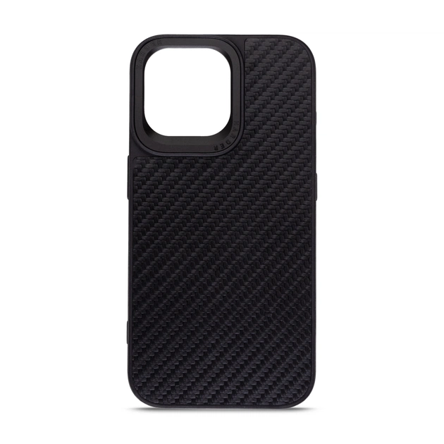 Чохол до мобільного телефона Harder Carbon Pattern Apple iPhone 15 Pro Max Black (ARM76778) - изображение 1