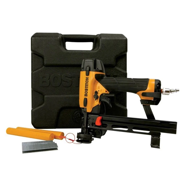 Степлер будівельний Bostitch пневматичний, тип кріплення SL, довжина 19-38 мм та шайби SB-CAPS (SL1838BC-E) - picture 4