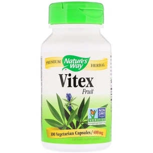 Травы Nature's Way Витекс, Vitex Fruit, 400 mg, 100 Капсул (NWY-11750) изображение 1