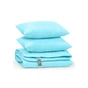 Ковдра MirSon Набір вовняний №1679 Eco Light Blue Ковдра 172х205 + подушки (2200002656771) - зменшене зображення 4