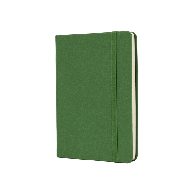 Книга записная Optima А6 MAGIC, твердая обложка, резинка, белый блок линия, зеленый (O20388-04) - изображение 1