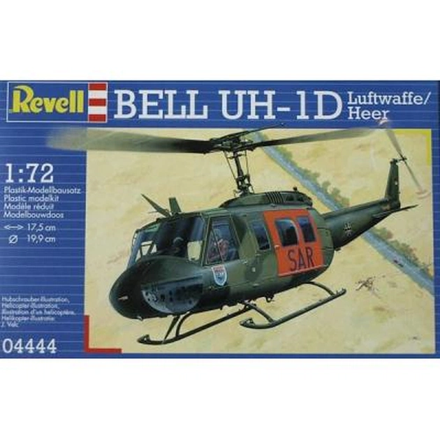 Збірна модель Revell Вертоліт Bell UH-1D SAR 1:72 (4444) - изображение 1
