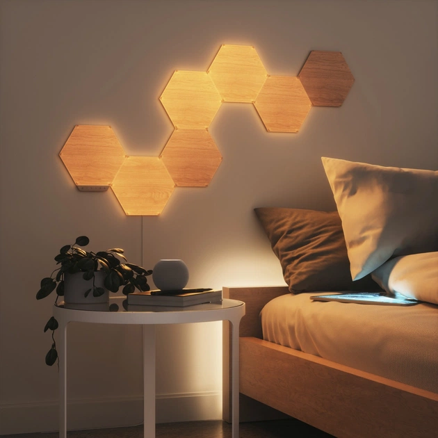 Розумна система освітлення Nanoleaf Elements - Hexagons Starter Kit Apple HomeKit, 13 шт. (NL52-K-3002HB-13PK) - picture 4