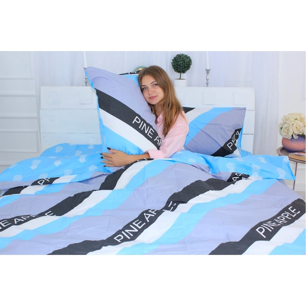 Постільна білизна MirSon Бязь Ranforce Elite 17-0335 Sukhum 200х220 (2200004676401) - зображення 1