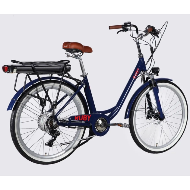 Електровелосипед Dorozhnik 26" eRUBY DD FR рама-17" 48B 15А*г 500Вт 2026 темно-синій (ELB-D-26-302) - picture 3
