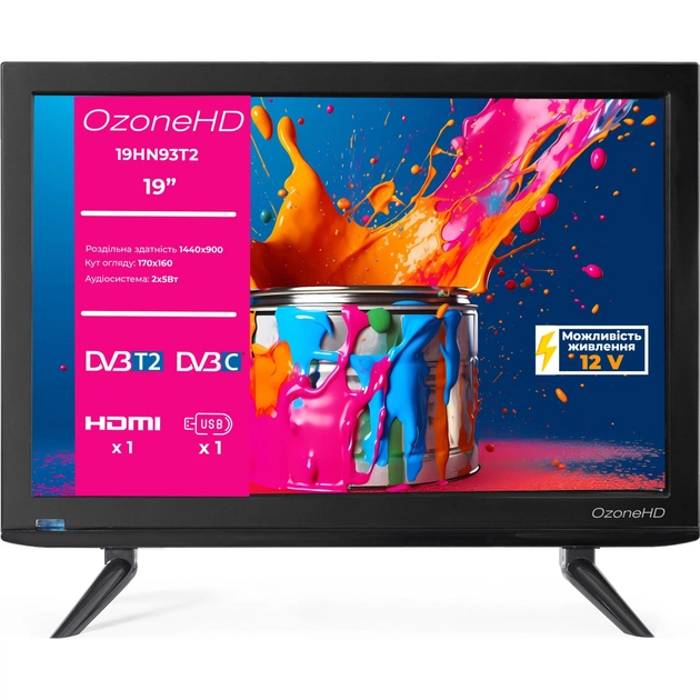 Телевізор Ozonehd 19HN93T2 - зображення 1