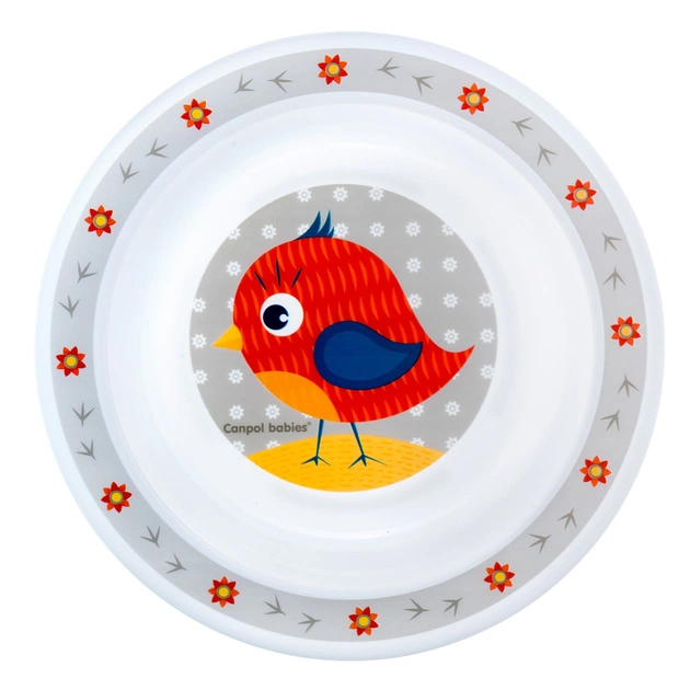 Набір дитячого посуду Canpol babies Cute Animals Пташка Червоний 5 предметів (4/401_red) - picture 6