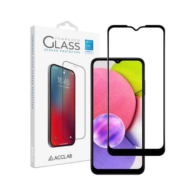Стекло защитное ACCLAB Full Glue Samsung A03S (1283126515330) - изображение 1