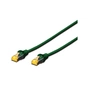 Патч-корд 3м, SFTP, cat.6A, AWG 26/7, Cu, LSZH, green Digitus (DK-1644-A-030/G) - зменшене зображення 1