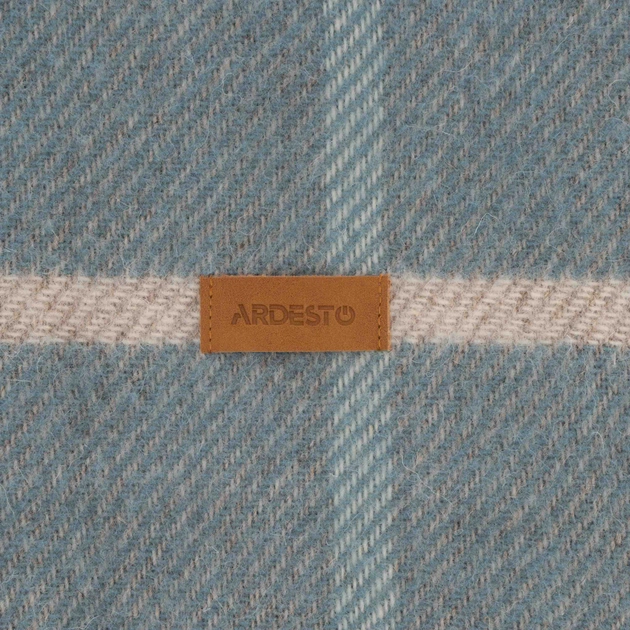 Плед Ardesto Leonardo Alpina 100% шерсть, голубой 140x200 см (ART0704LM) - изображение 7