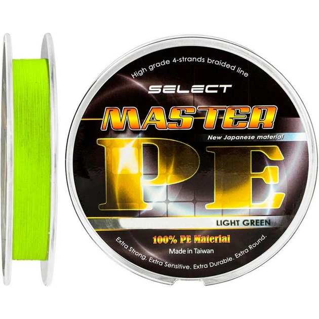 Шнур Select Master PE 150m салатовый 0.12мм 15кг (1870.01.52) - изображение 1