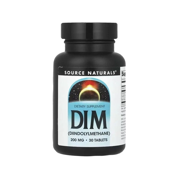 Витаминно-минеральный комплекс Source Naturals Дииндолилметан, 200 мг, DIM, 30 таблеток (SNS-02588) - изображение 1