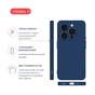 Чохол до мобільного телефона Intaleo SoftShell Apple iPhone 16 Pro Blue (1283126609275) - зменшене зображення 4