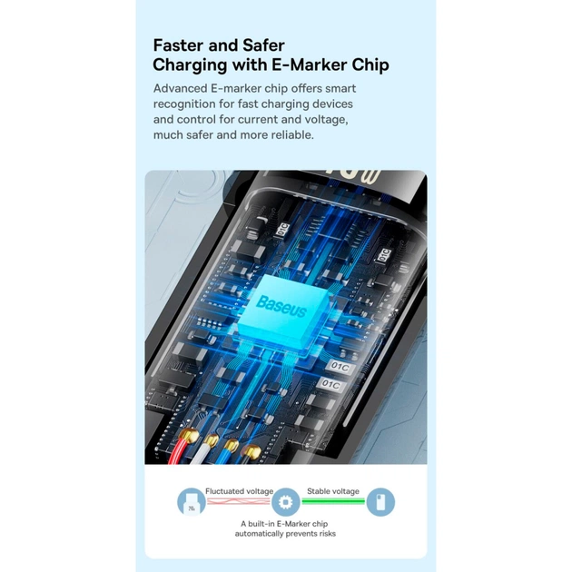 Дата кабель USB-C to USB-C 2.0m 240W Black Baseus (CAWJ040101) - зображення 10