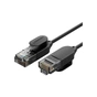 Патч-корд 5м, U/UTP CAT 6A Copper Ethernet Cable тонкий (диаметр 2.8мм) NW122 Black Ugreen (70654) - уменьшенное изображение 1