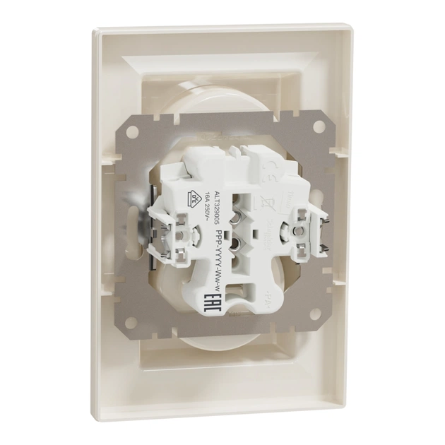 Розетка Schneider Electric ASFORA без заземлення подвійна крем (EPH9700123) - зображення 7